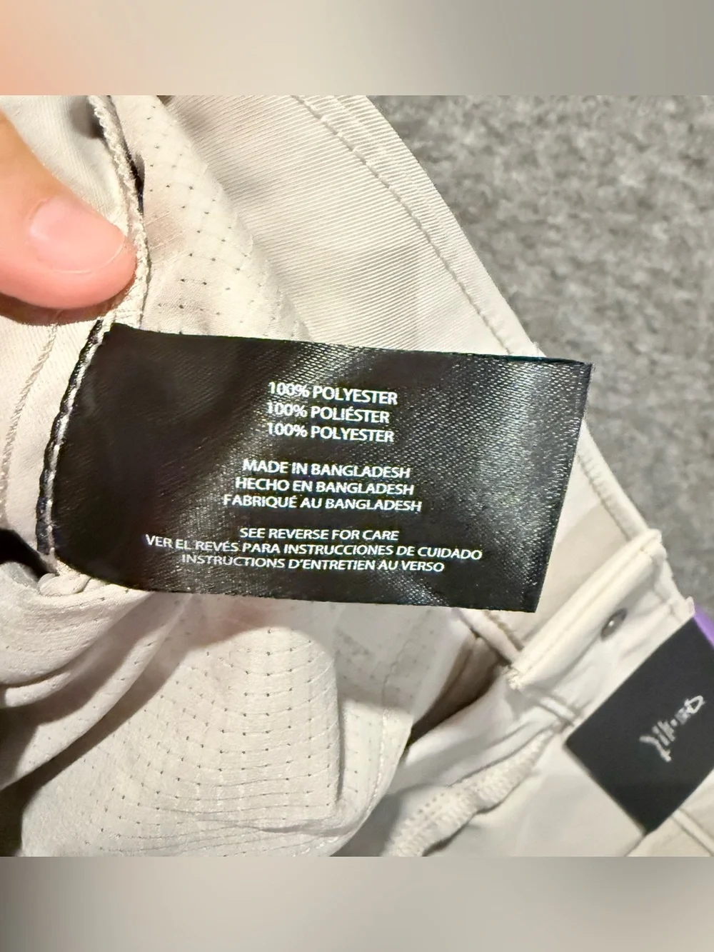 Banana Republic Commuter Flex Pants Mens 30x29 Tan Polyester Performance Light